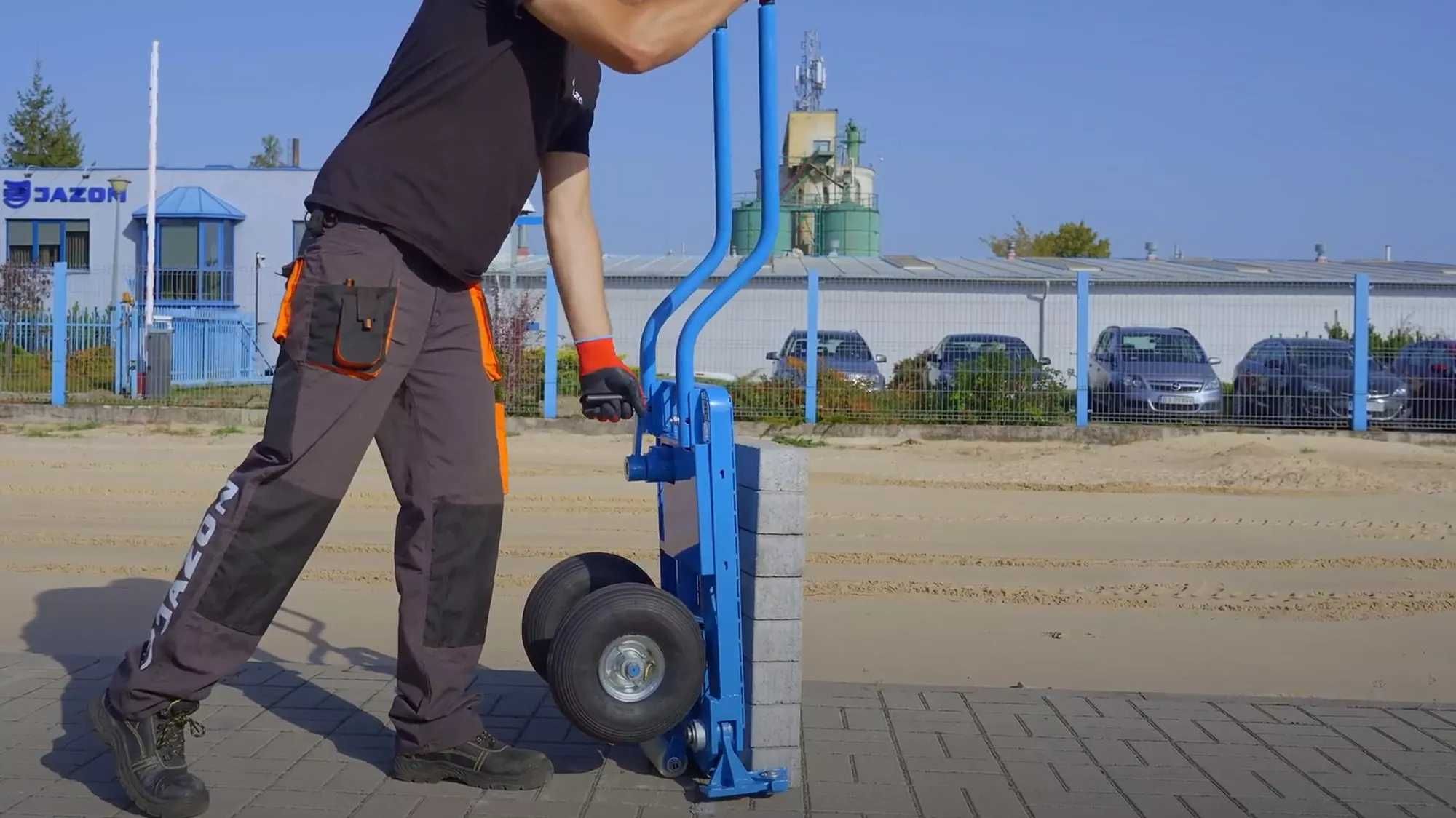 Mały wózek brukarski Jazon KRAB 400 do rzędu kostek o wymiarze 40 cm