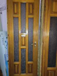Двері дерев'яні зі скляними вставками 67х201
