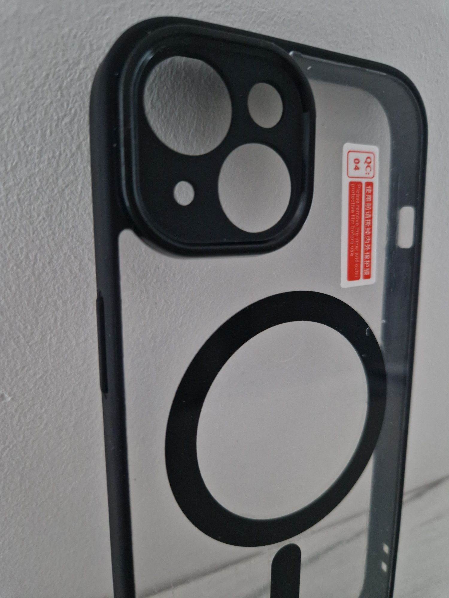 Acrylic Color Magsafe Case do Iphone 15 czarny