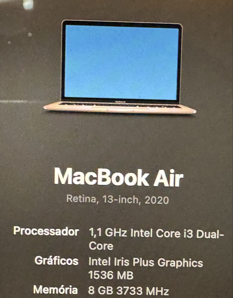 MacBook air Dourado