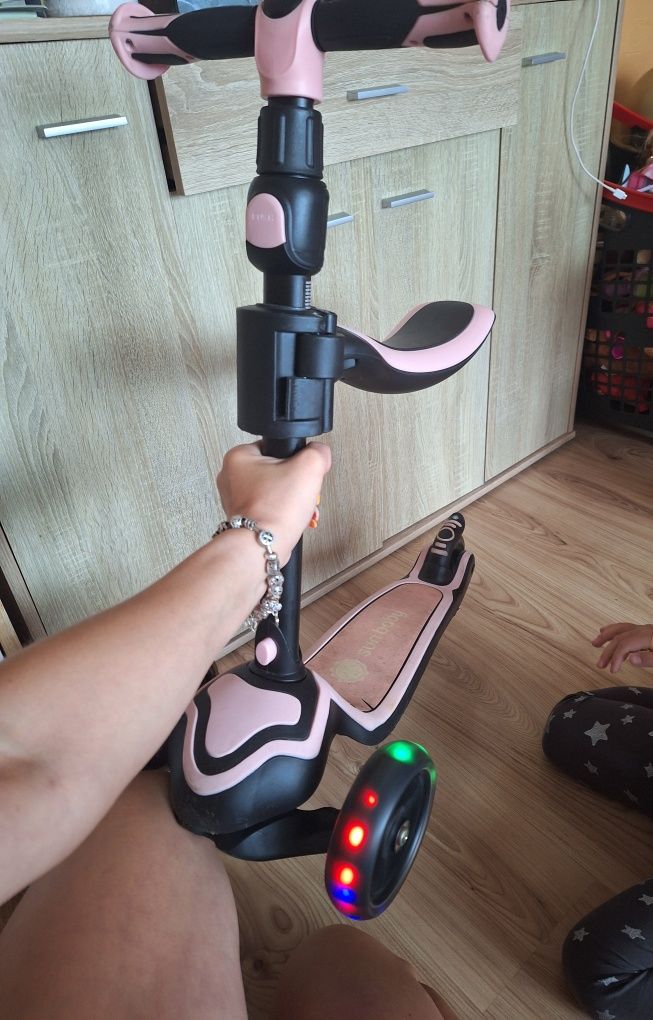Sun baby hulajnoga trójkołowa balansowa 3 w 1 światła LED