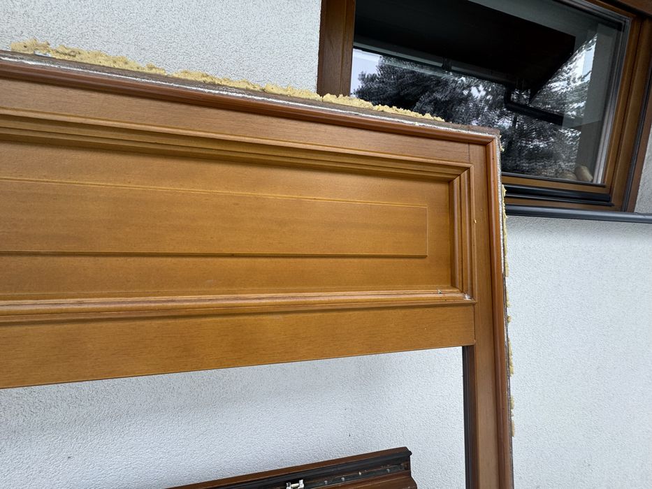 Drzwi mahoniowe duże zewnętrzne