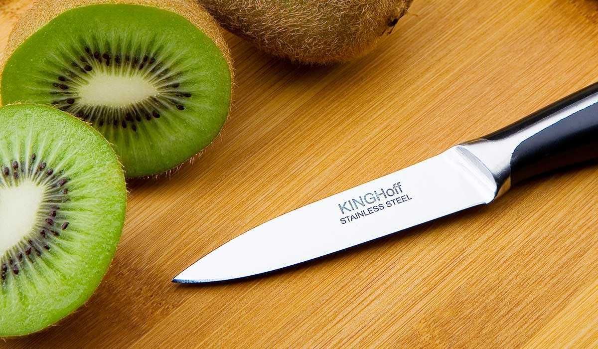 Stalowy nóż do obierania kinghoff 8,5cm kuchenny do kuchni noże stal