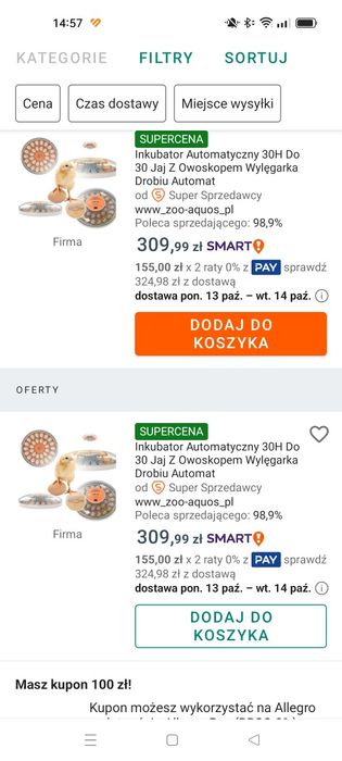 Okrągły automatyczny inkubator na 30 jajek