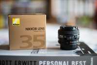 Nikon AF Nikkor 35mm f/2D jak nowy