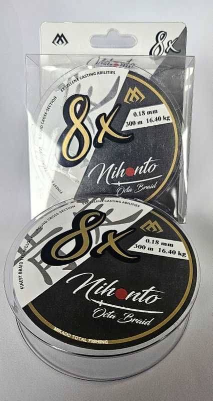 Plecionka Mikado Nihonto Octa Braid 0,18mm 300m czarna