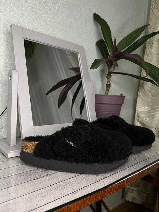 39р-25см Birkenstock boston глоги сабо оригінал хутро