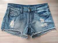 3187. AMISU spodenki jeansowe 34 XS