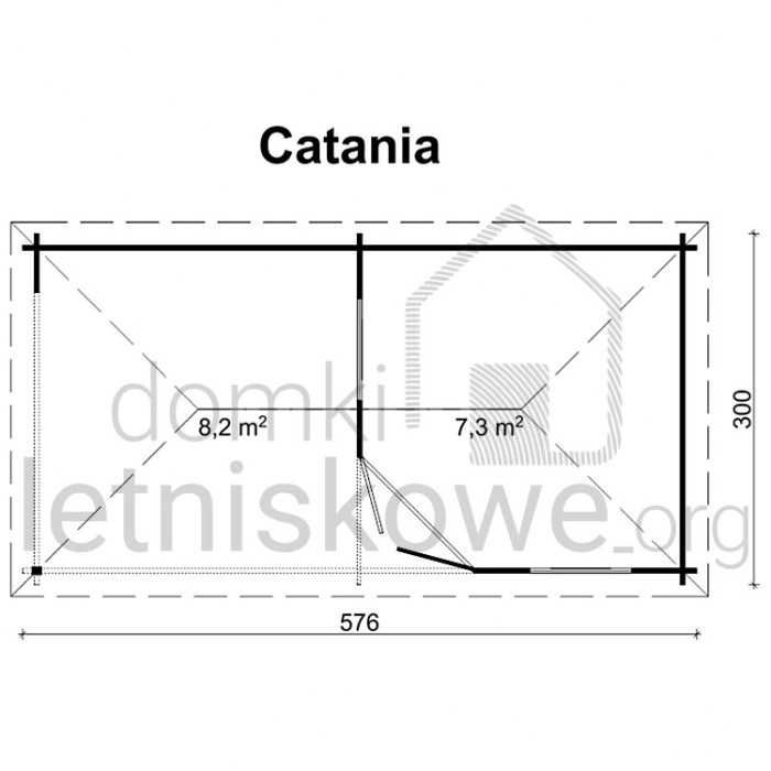 Domek ogrodowy Catania 15,5m2 ROD, działka, ośrodek wypoczynkowy PROMO