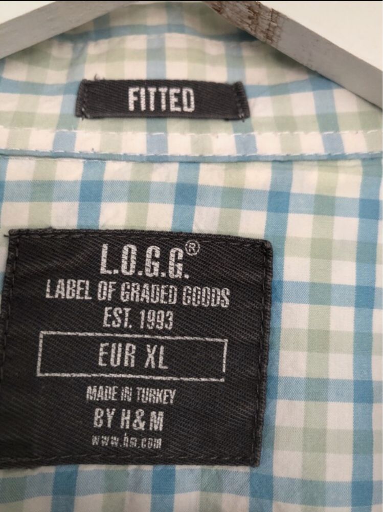 Męska koszula H&M z krótkim rękawem tozmuar XL