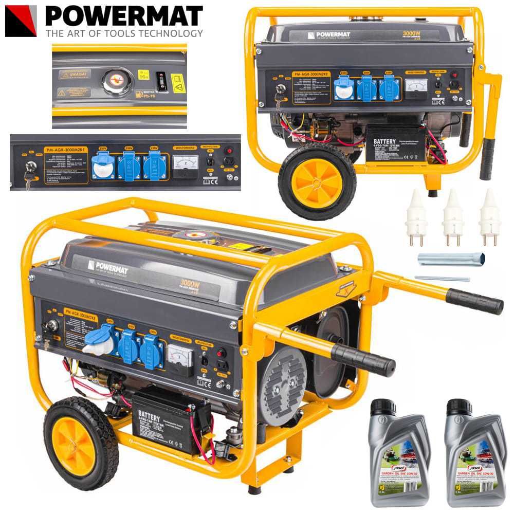 POWERMAT Agregat Prądotwórczy Generator 3000w 230v Rozruch