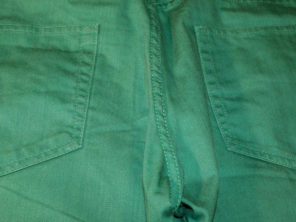 Divided zielone hippie jeansy męskie slim W30 L30 M