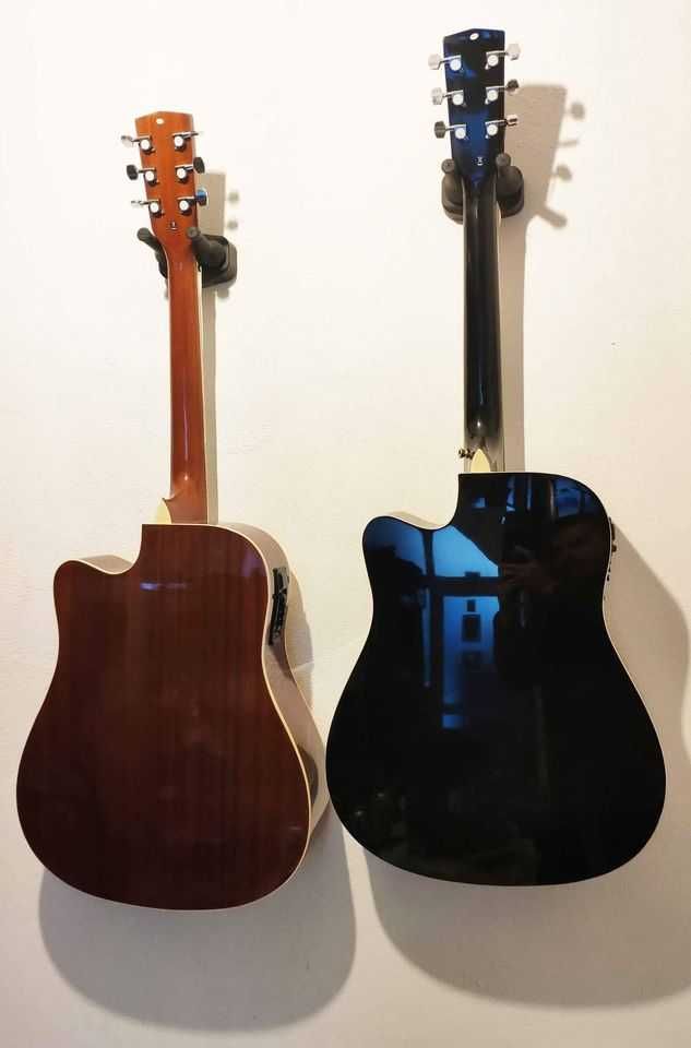 Guitarras acústicas electrificadas NOVAS c/ barra estabilizadora