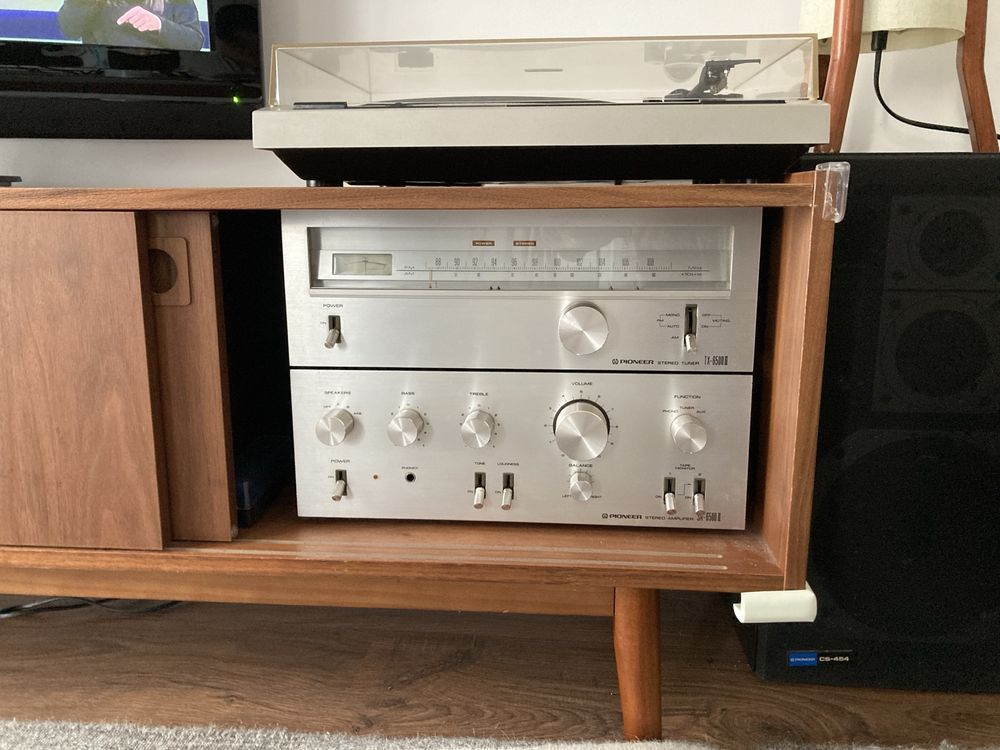 Amplificador + tuner Pioneer SA-6500 II + colunas