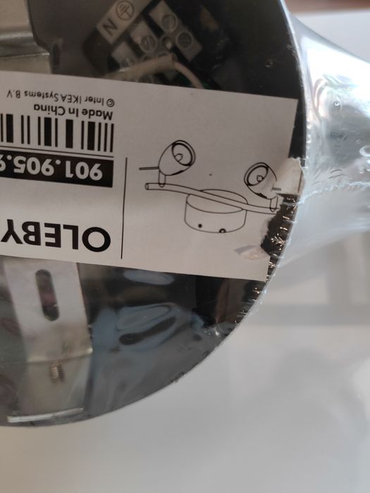 Lampa podwójna w komplecie z żarówkami