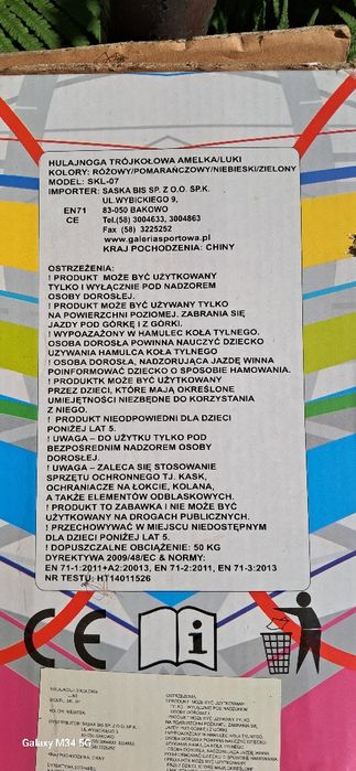 Hulajnoga enero trójkołowa