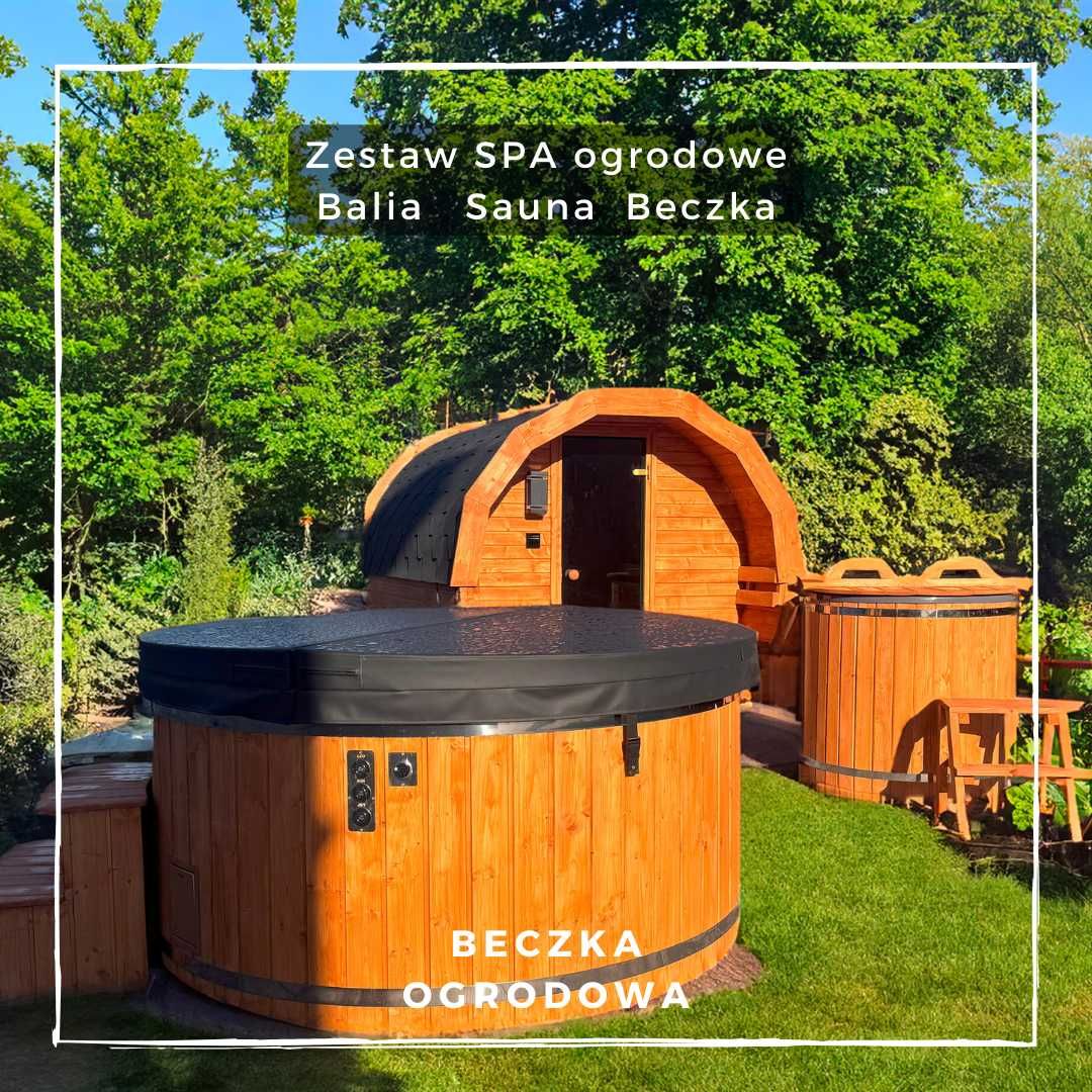 Sauna ogrodowa beczka sauny balia balie producent bania