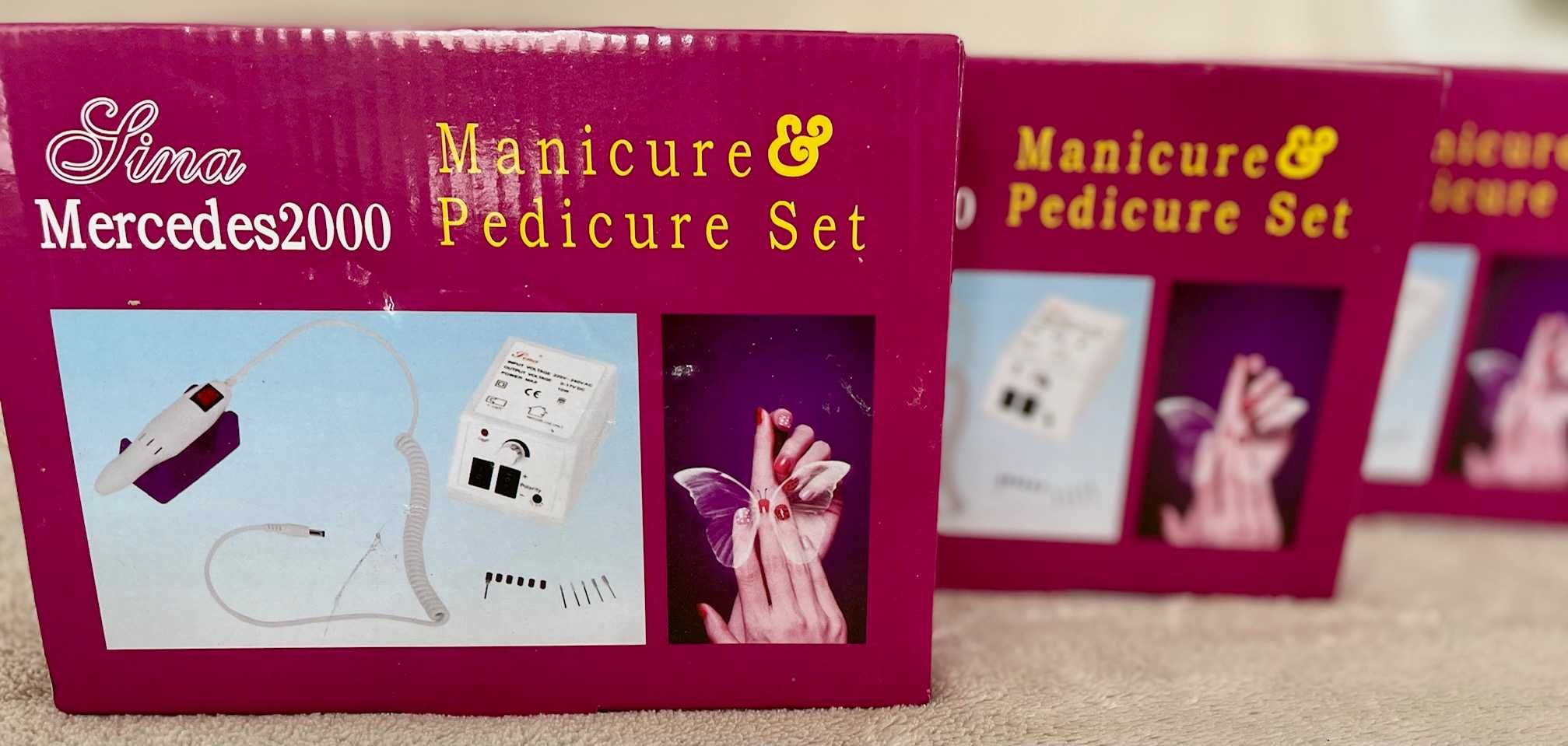 Frezarka do Paznokci Hybryda Żel Manicure + Zestaw Frezów