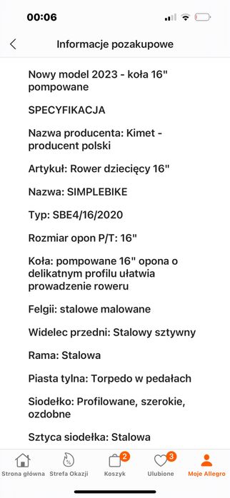 Rower 16 bmx chlopiec