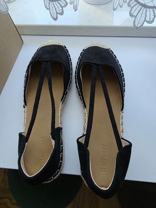 Czarne espadryle 40