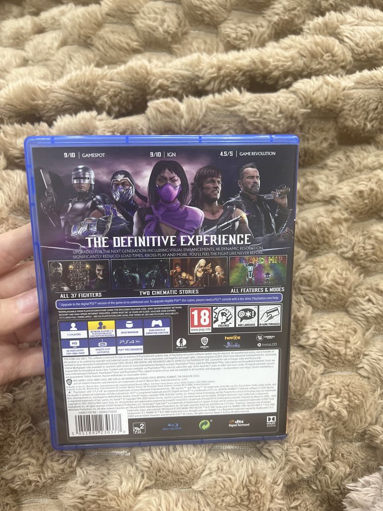 Диск на пс4 Mortol Kombat 11 Ultimate