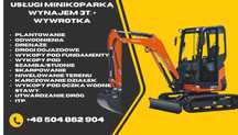 Usługi minikoparka