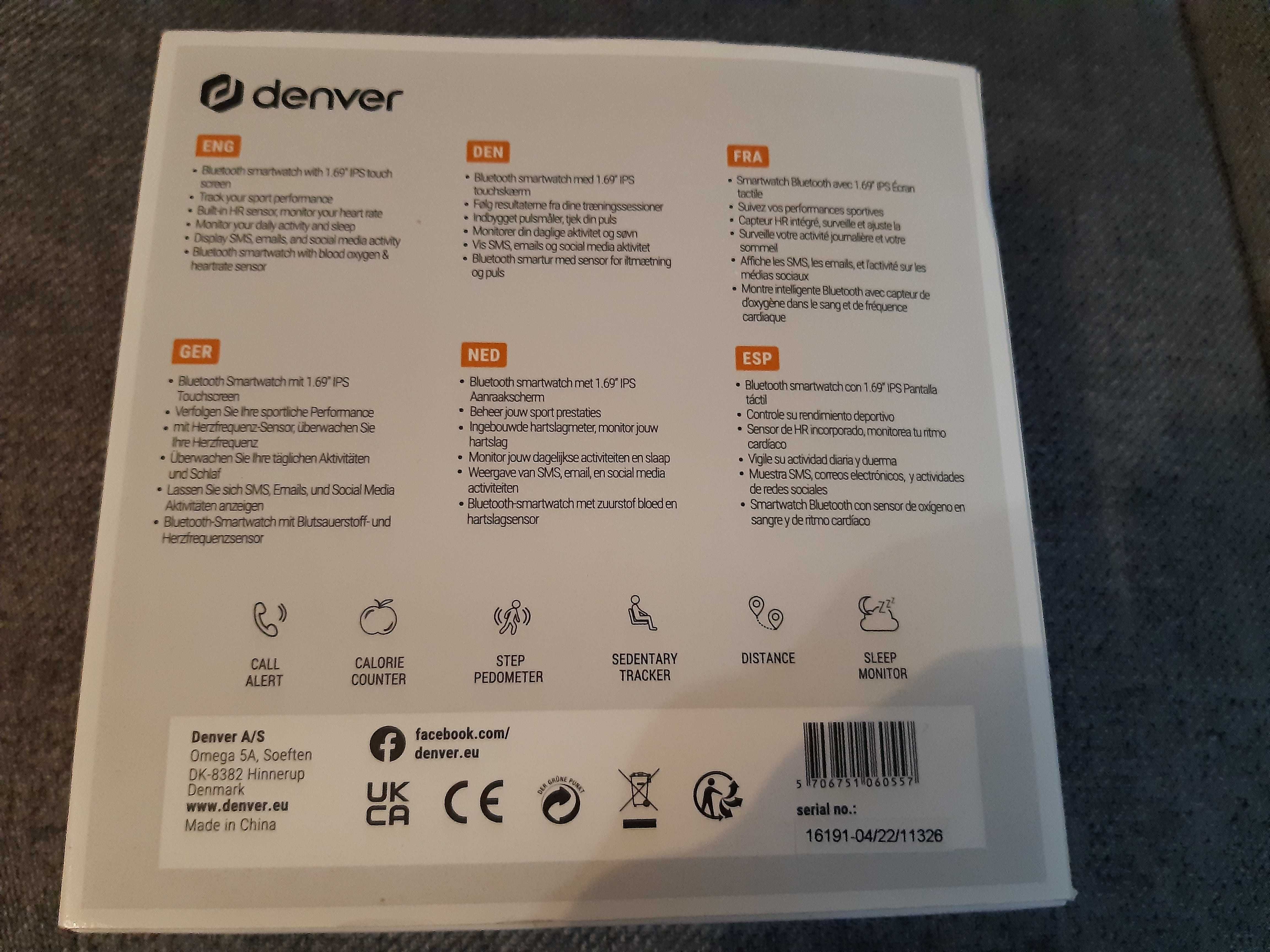 Denver  smart watch damski