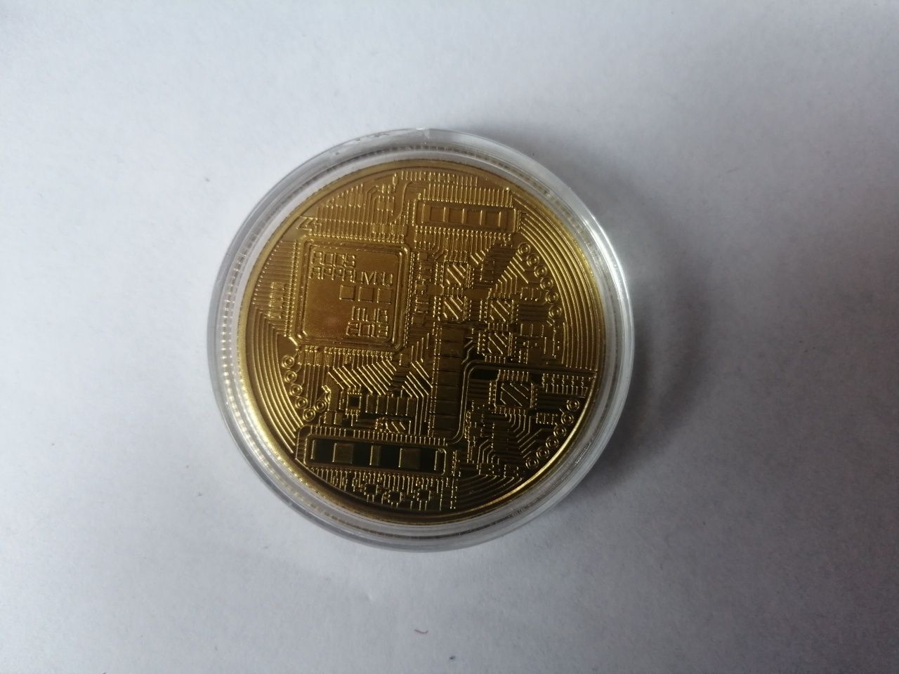 Moneta kolekcjonerska Bitcoin śmieszny prezent