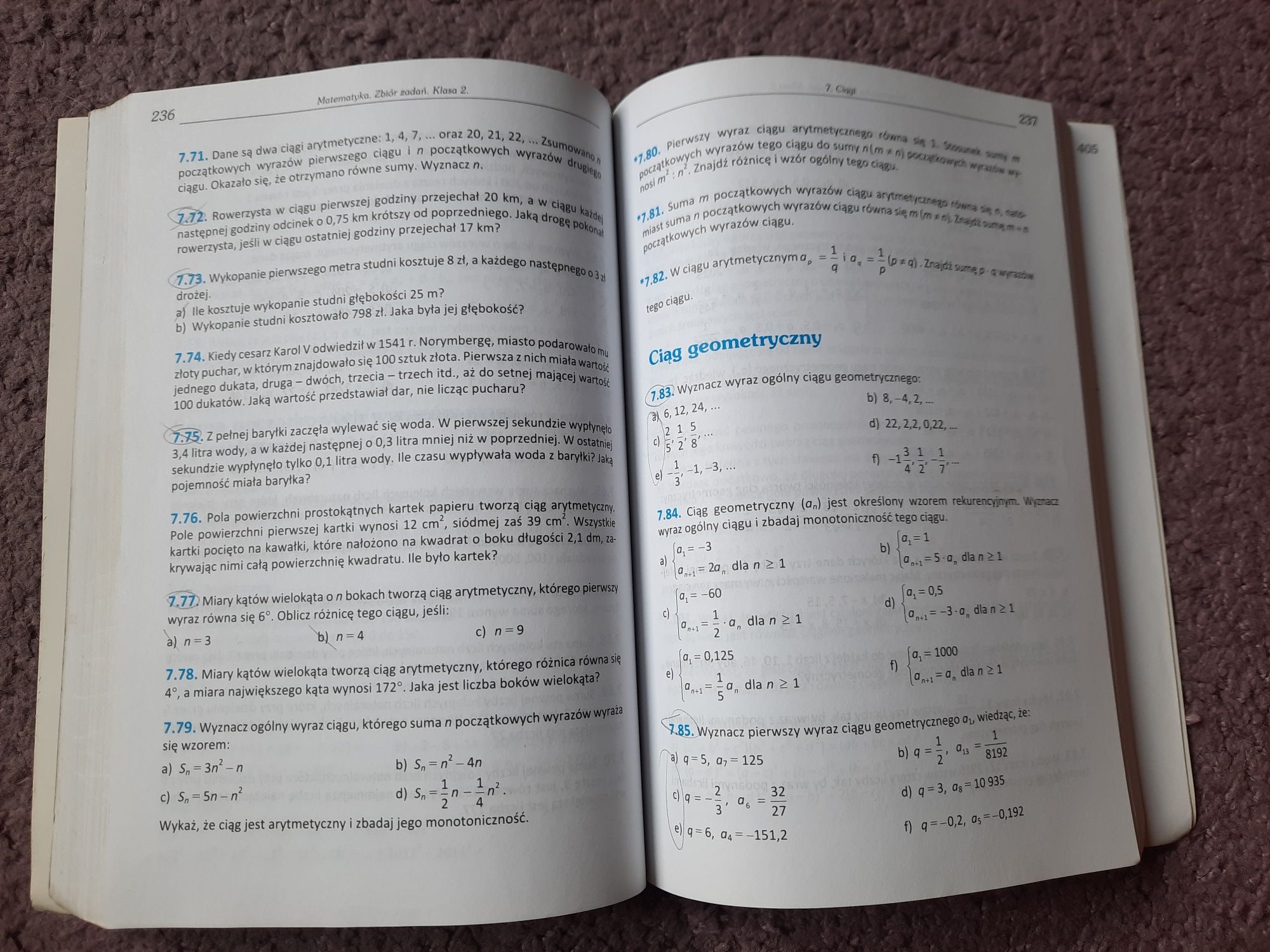 Matematyka 2 - zbiór zadań, zakres rozszerzony, Pazdro