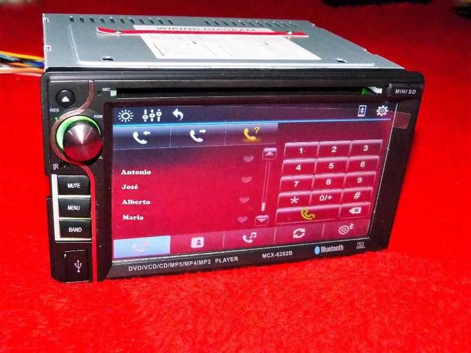 AutoRadios DVD - Táctil 6.2" - Bluetooth, USB, CD