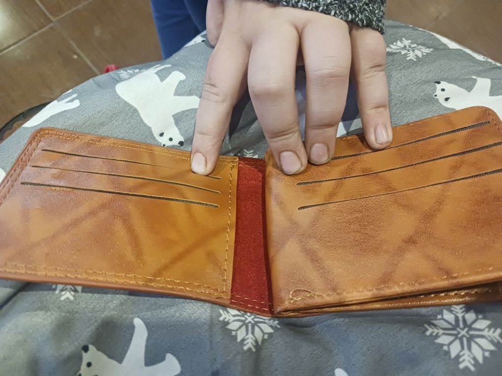 Komplet męski czapka futro szalik komin portwel