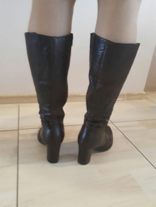 Buty damskie kozaki skóra r.38