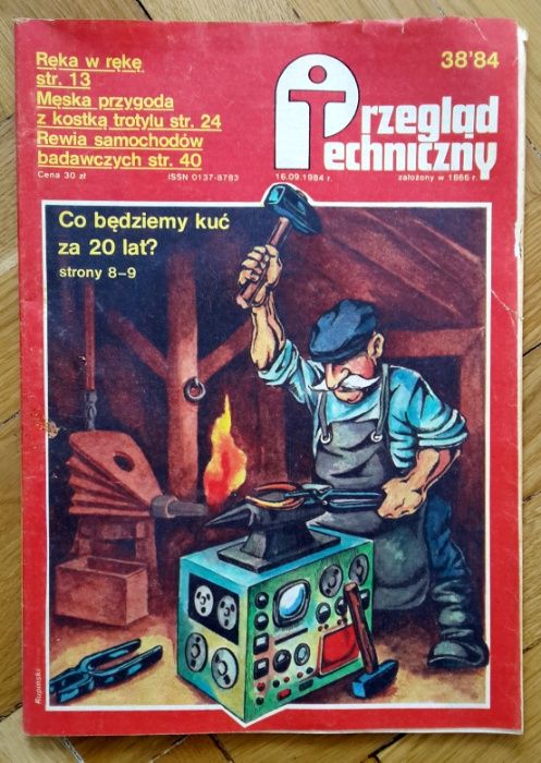 Przegląd Techniczny 38'84 z 16 września 1984 prl stara gazeta magazyn