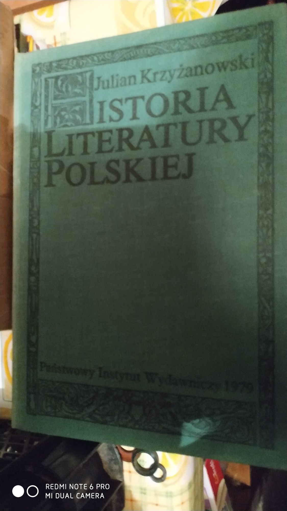 Historia literatury polskiej. Julian Krzyżanowski.