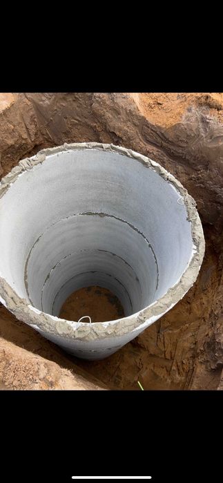 Септик під ключ. Кільця бетонні, каналізація, траншеї, ями