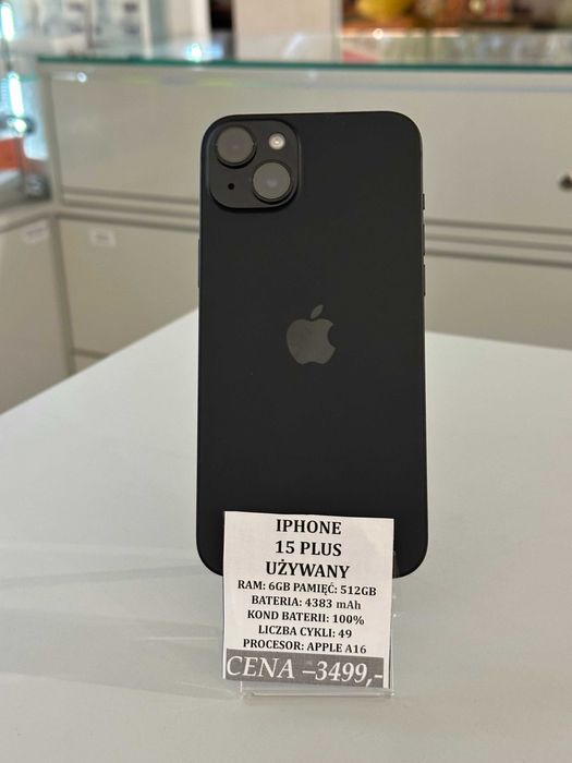 iPhone 15 Plus 512GB Bat 100% Topcase Vivo *Raty 0%*