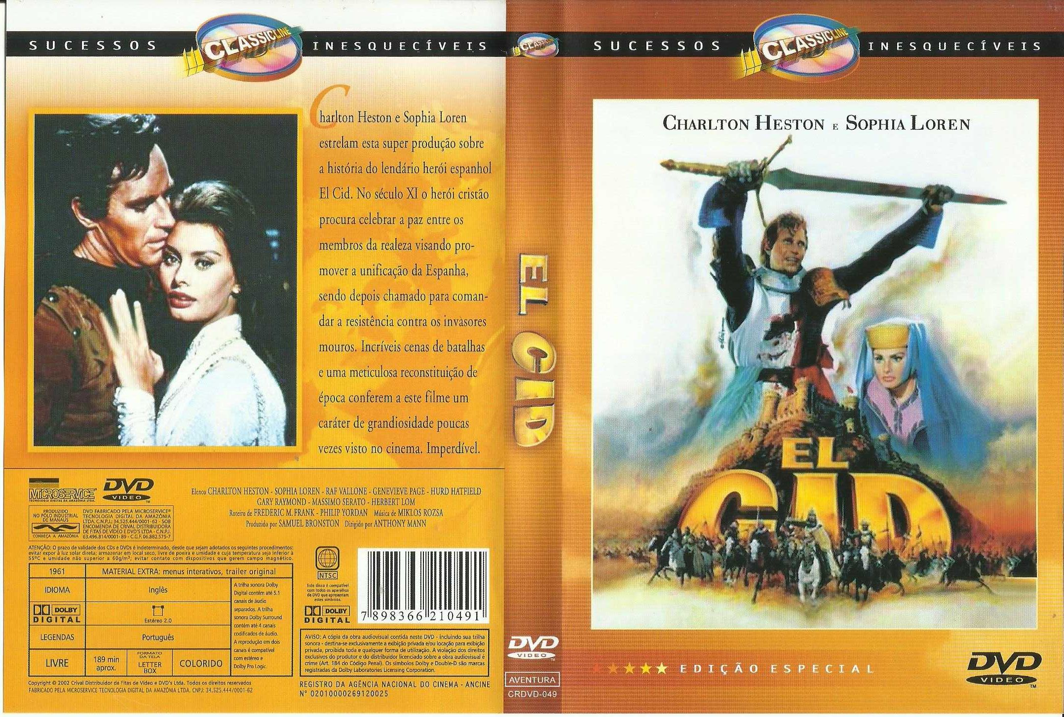 EL CID    (DVD)  - (raro)