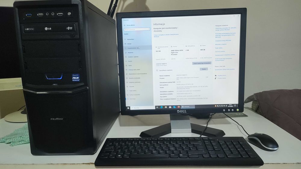 Komputer biurowy FX-8350 • 16 GB RAM • SSD + HDD • Windows 10 • Lublin