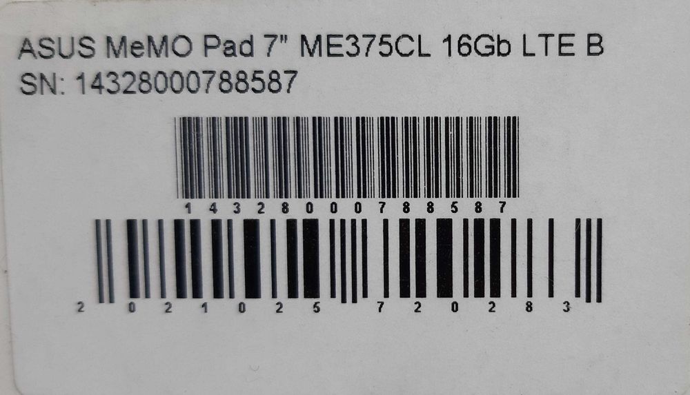 Продам планшет Asus MeMO Pad 7 ME375CL 16 Gb