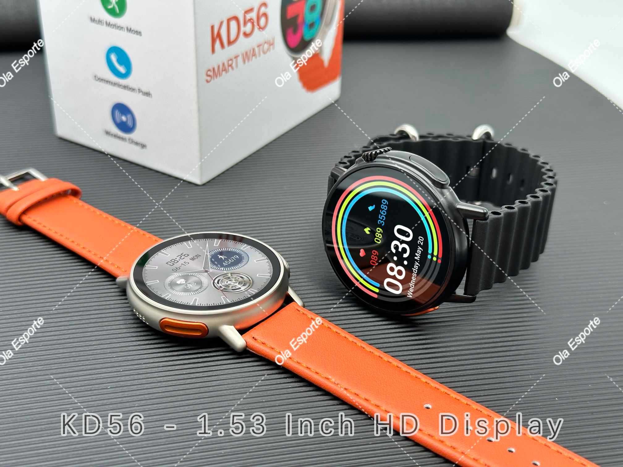 SmartWatch KD56 1,53 ekran HD, polskie menu.