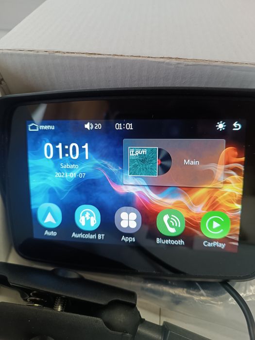 Мото-навигатор IP67+CarPlay/Android auto