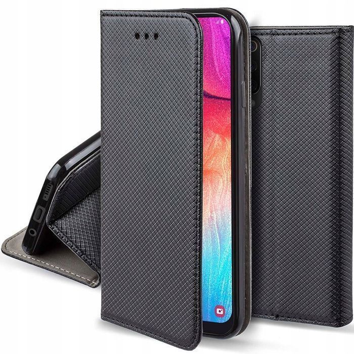 Etui Z Klapką Magnet Do Samsung S21 Ultra Książkowe Obudowa Czarne