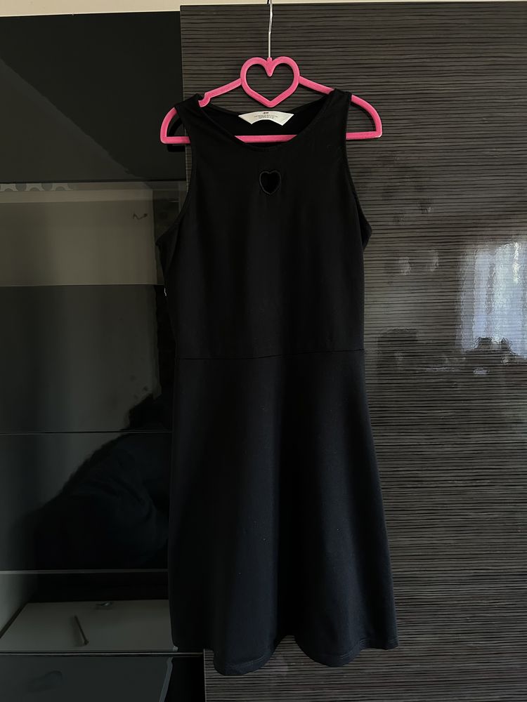 Czarna sukienka H&M 158/164 letnia nowa