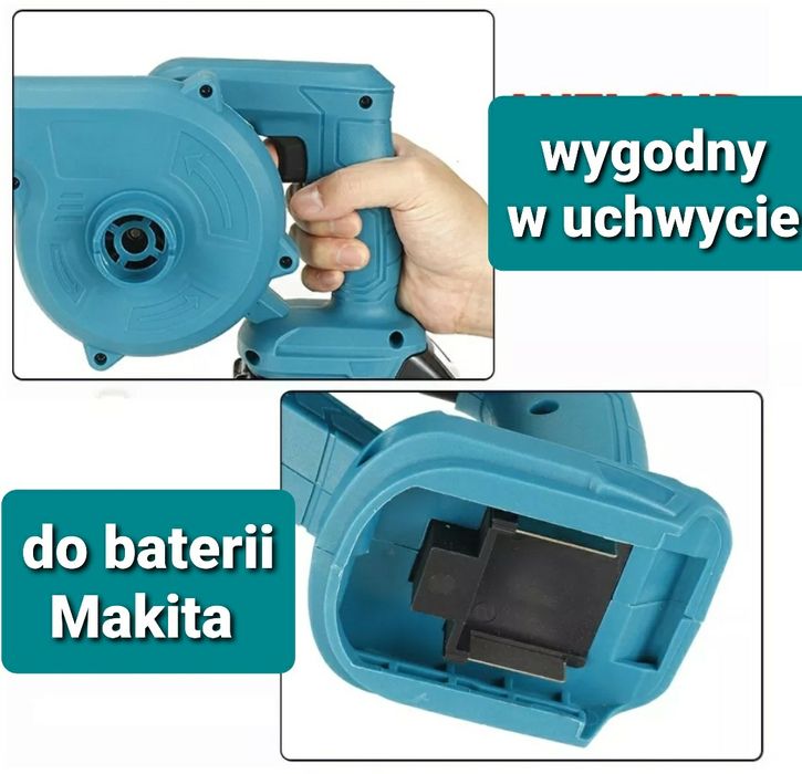 Dmuchawa do baterii Makita 18V  Dewalt 18V nowy model zwiększona Moc!