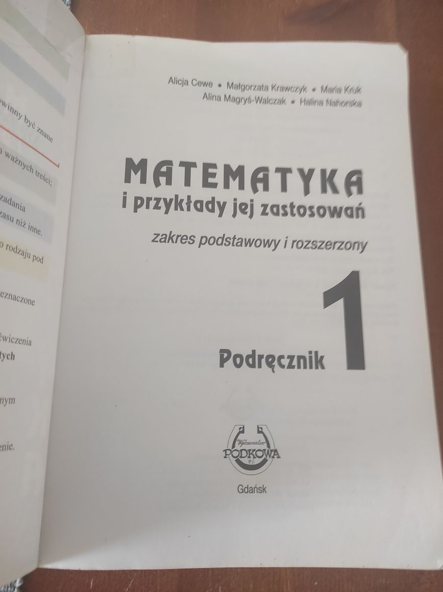 Matematyka i przykłady jej zastosowań 1