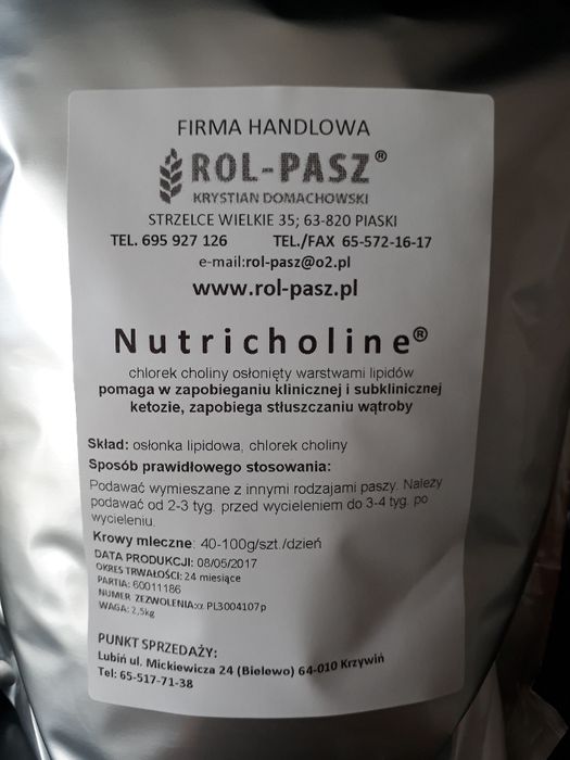 Cholina chlorek choliny NUTRICHOLINE
