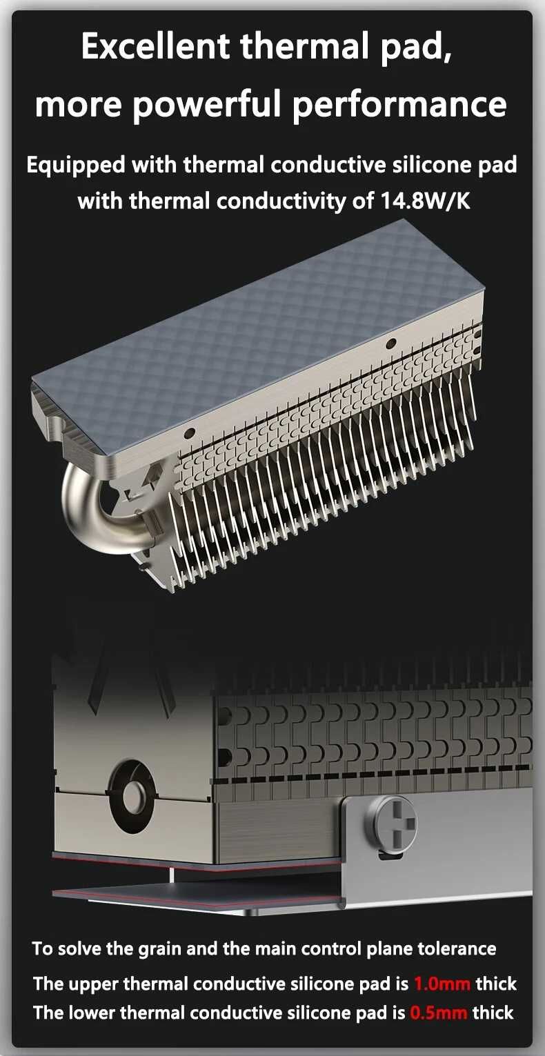 Radiator Cooler HR-09 dysk SSD M.2 NVMe Thermalright Heatpipe Termopad