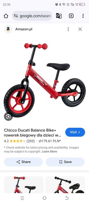 Rowerek biegowy Chicco Ducati
