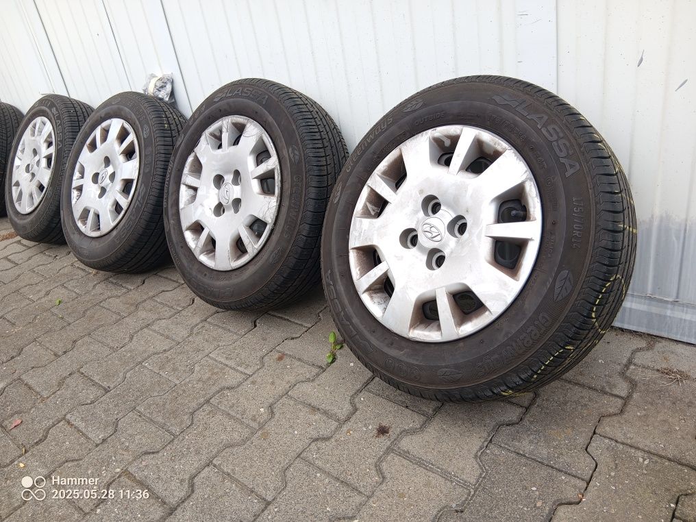 Koła felgi stalowe opony letnie 14 4x100 Hyundai i10 i20 kia picanto