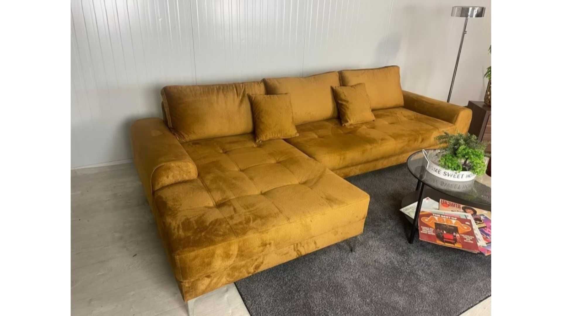 Narożnik welurowy DIEGO super design premium Dowóz 7 dni!STYLUX
